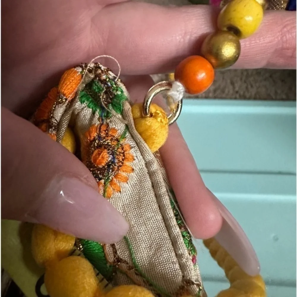 EUC RB Handicraft Fancy Silk Handicrafts Handmade Designer Purse/Sling Bag